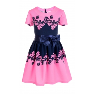 Платье № 16422 розовое