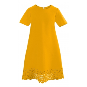 Платье № 1595 желтое